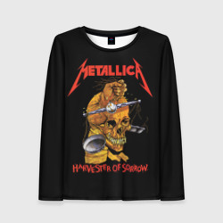 Женский лонгслив 3D Metallica - harvester of sorrow
