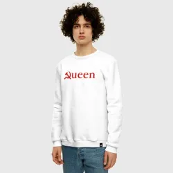 Мужской свитшот хлопок Queen серп и молот надпись - фото 2