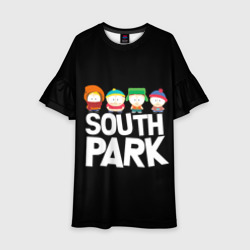 Детское платье 3D Южный Парк мультфильм - персонажи