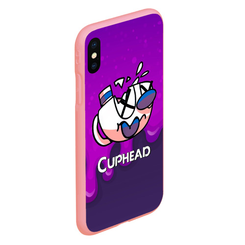 Чехол для iPhone XS Max матовый Cuphead Разбитая чашечка, цвет баблгам - фото 3