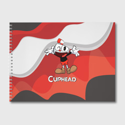 Альбом для рисования Cuphead веселая красная чашечка