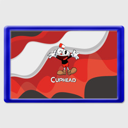 Cuphead веселая красная чашечка – Магнит 45*70 с принтом купить