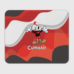 Прямоугольный коврик для мышки Cuphead веселая красная чашечка