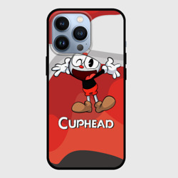 Чехол для iPhone 13 Pro Cuphead веселая красная чашечка