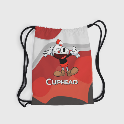 Рюкзак-мешок 3D Cuphead веселая красная чашечка - фото 6