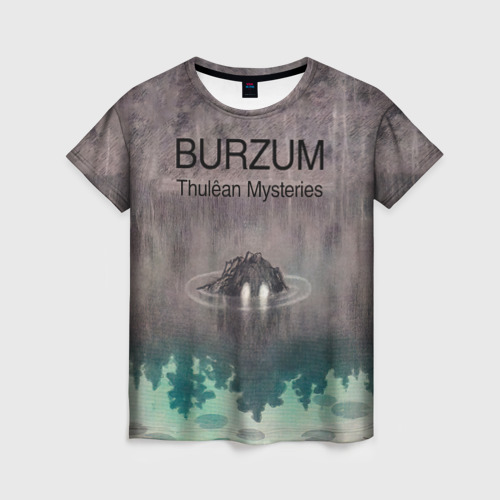 Женская футболка с принтом Thulean Mysteries - Burzum, вид спереди №1