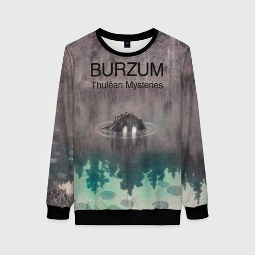 Женский свитшот 3D с принтом Thulean Mysteries - Burzum, вид спереди #2