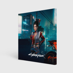 Холст квадратный Panam cyberpunk  2077 