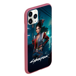 Чехол для iPhone 11 Pro Max матовый Panam cyberpunk  2077  - фото 2