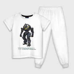 Детская пижама хлопок Titanfall robot art титанфолл