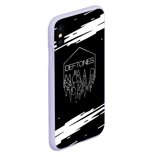 Чехол для iPhone XS Max матовый Deftones, цвет светло-сиреневый - фото 3