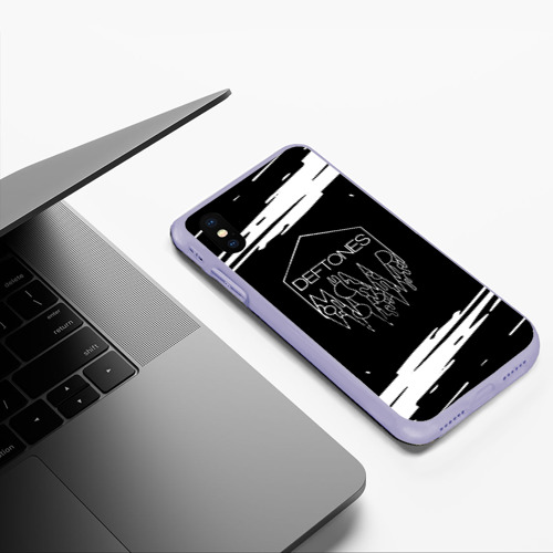 Чехол для iPhone XS Max матовый Deftones, цвет светло-сиреневый - фото 5