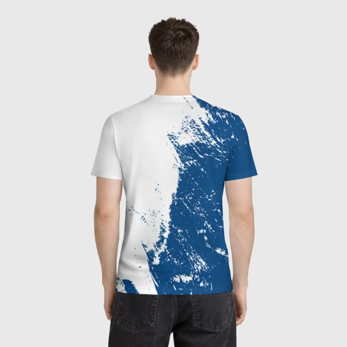 Мужская футболка 3D с принтом Ford Форд два цвета, вид сзади #2