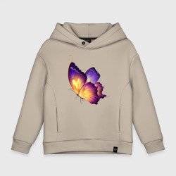 Детское худи Oversize хлопок Красивая бабочка A very beautiful butterfly