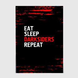 Постер Eat Sleep Darksiders Repeat Краска