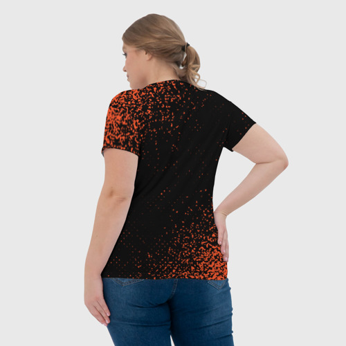Женская футболка 3D Саша лисичка Краска, цвет 3D печать - фото 7
