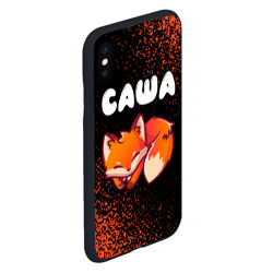 Чехол для iPhone XS Max матовый Саша лисичка Краска - фото 2