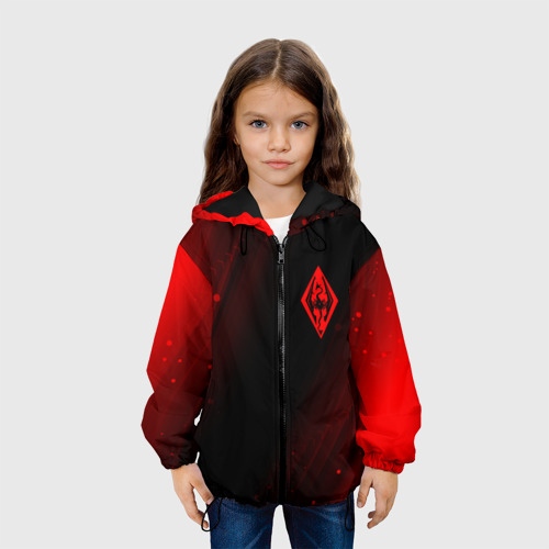 Детская куртка 3D Скайрим Арт, цвет черный - фото 4