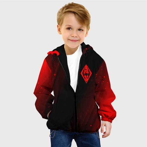 Детская куртка 3D Скайрим Арт, цвет черный - фото 3