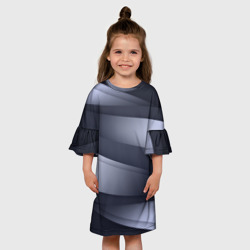 Детское платье 3D Серо-белая Волна - фото 2