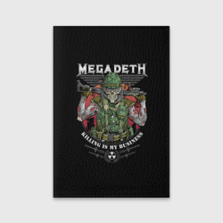 Обложка для паспорта матовая кожа Megadeth killing is my business