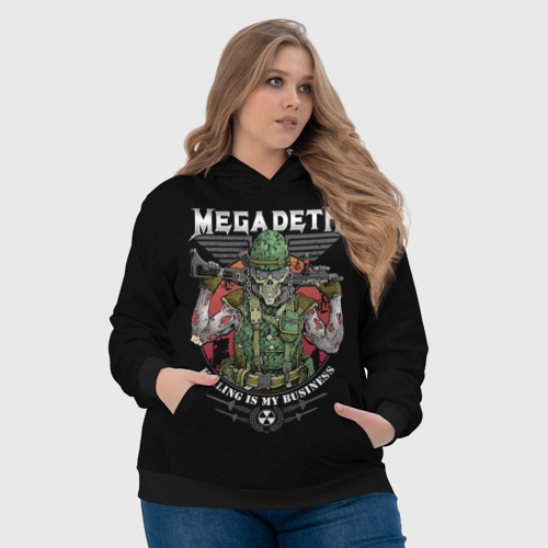 Женская толстовка 3D Megadeth killing is my business, цвет 3D печать - фото 6