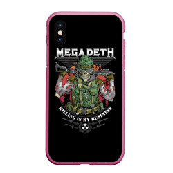 Чехол для iPhone XS Max матовый Megadeth killing is my business