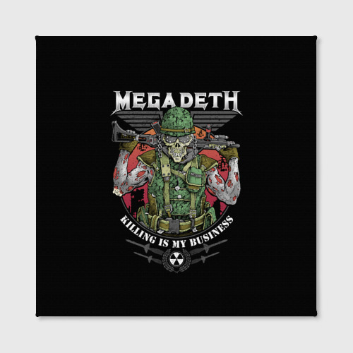 Холст квадратный Megadeth killing is my business, цвет 3D печать - фото 2