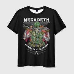 Мужская футболка 3D Megadeth killing is my business