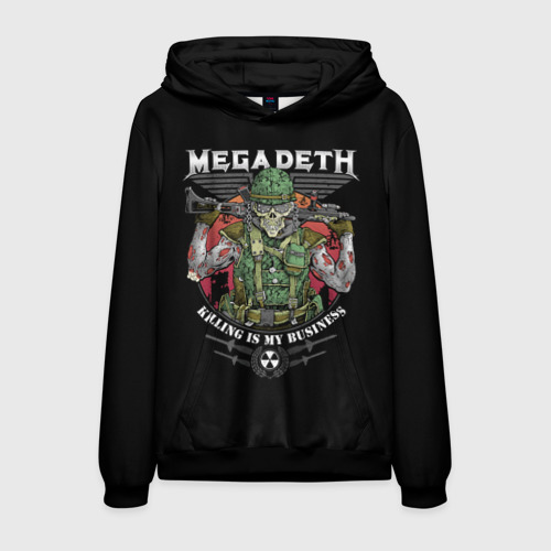 Мужская толстовка 3D Megadeth killing is my business, цвет черный