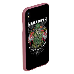 Чехол для iPhone XS Max матовый Megadeth killing is my business - фото 2