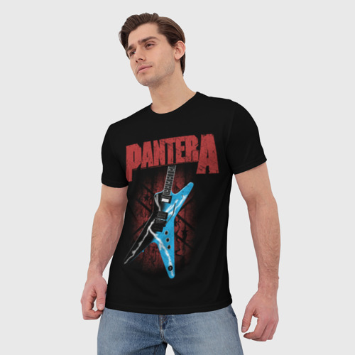 Мужская футболка 3D Pantera гитара, цвет 3D печать - фото 3