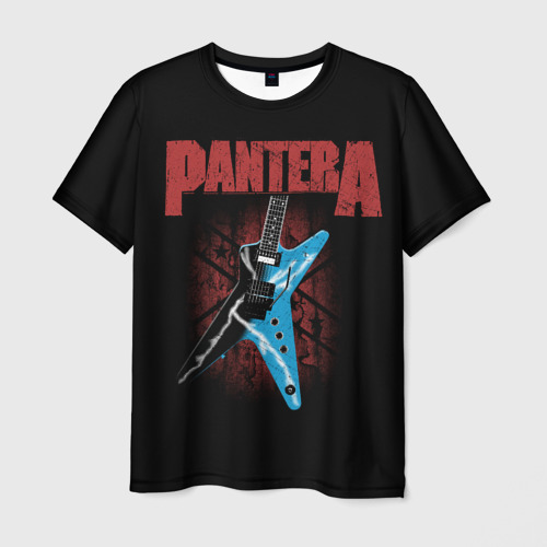 Мужская футболка 3D Pantera гитара, цвет 3D печать