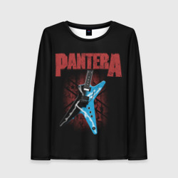 Женский лонгслив 3D Pantera гитара