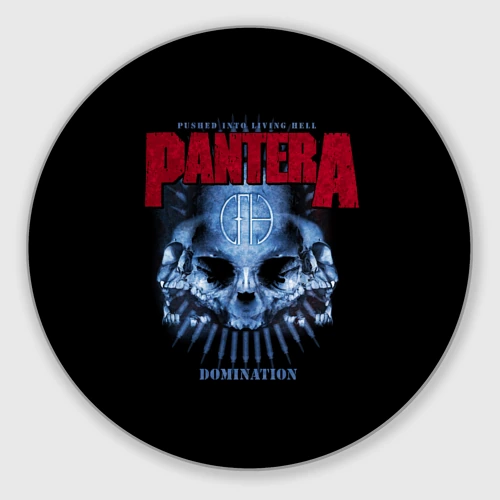 Круглый коврик для мышки Pantera Domination
