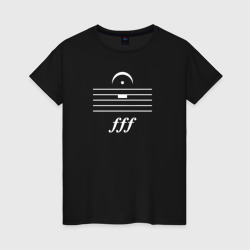 Женская футболка хлопок Тишина FFF