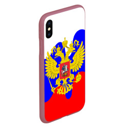 Чехол для iPhone XS Max матовый Герб России - фото 2