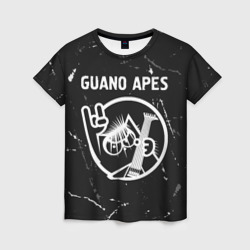Женская футболка 3D Guano Apes кот Потертости
