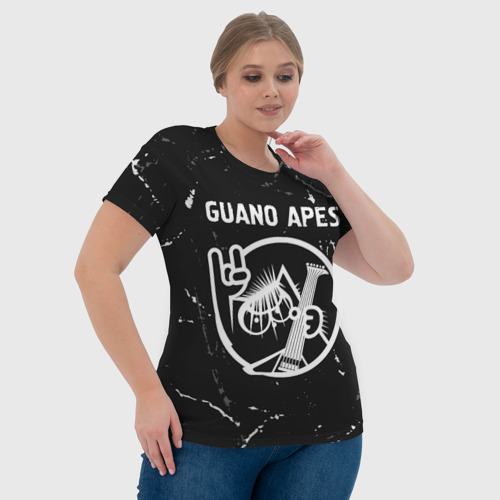 Женская футболка 3D Guano Apes кот Потертости, цвет 3D печать - фото 6