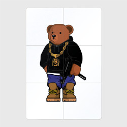 Магнитный плакат 2Х3 Gangsta bear опасный медведь