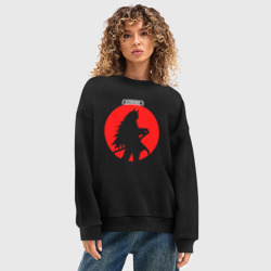 Женский свитшот oversize без начеса хлопок Силуэт Гилейн - фото 2