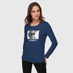 Женский лонгслив хлопок Сильфиетта Реинкарнация безработного - фото 2