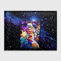 Обложка для студенческого билета Super Mario Odyssey Space Video game