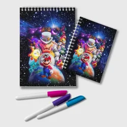 Блокнот Super Mario Odyssey Space Video game