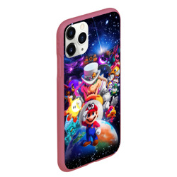 Чехол для iPhone 11 Pro Max матовый Super Mario Odyssey Space Video game - фото 2