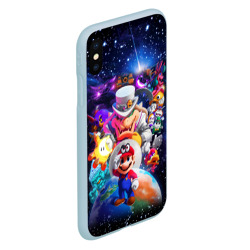 Чехол для iPhone XS Max матовый Super Mario Odyssey Space Video game - фото 2