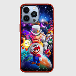 Чехол для iPhone 13 Pro Super Mario Odyssey Space Video game