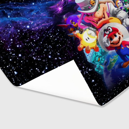 Бумага для упаковки 3D Super Mario Odyssey Space Video game - фото 3