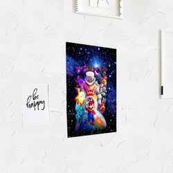 Постер с принтом Super Mario Odyssey Space Video game для любого человека, вид спереди №3. Цвет основы: белый