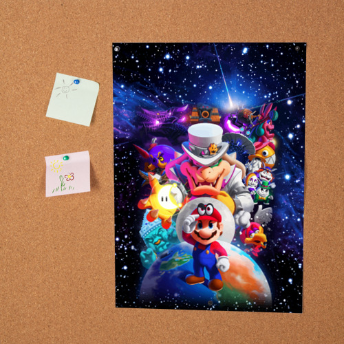Постер Super Mario Odyssey Space Video game - фото 2